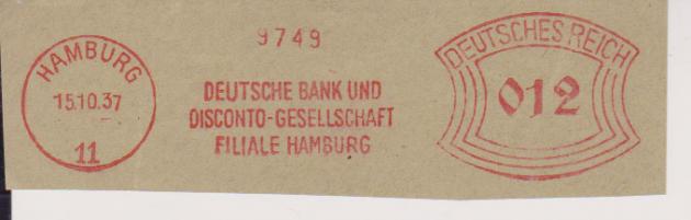 AFS-Ausschnitt, Hamburg, Deutsche Bank, 15.10.37