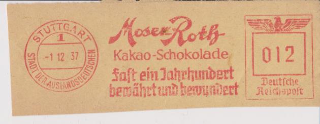 AFS-Ausschnitt, Stuttgart, Moser-Roth Schokolade, 1.12.37