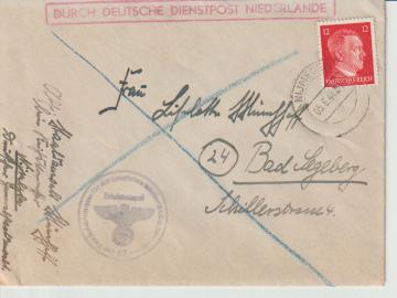DDP Niederlande, Mi. 788 Nijmegen 5.6.44, DS Der Reichskommissar für die besetzten niederländischen Gebiete