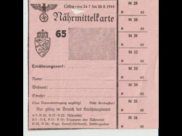 Nährmittelkarte 1944
