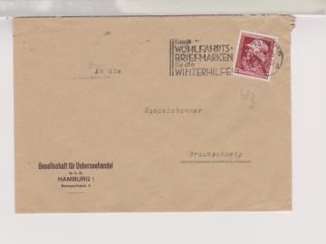 MWS Hamburg 22.3.35, Kauft Wohlfahrts-Briefmarken für die Winterhilfe